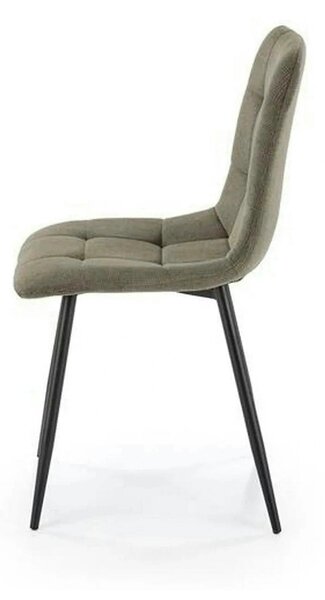 Scaun K560, verde/negru, stofa clasica/metal, 45x53x88 cm