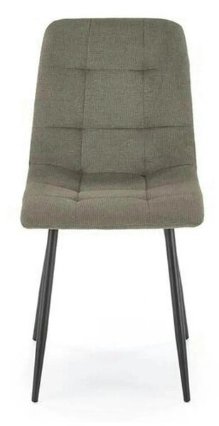 Scaun K560, verde/negru, stofa clasica/metal, 45x53x88 cm