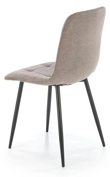 Scaun K560, gri/negru, stofa clasica/metal, 45x53x88 cm