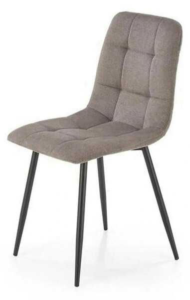 Scaun K560, gri/negru, stofa clasica/metal, 45x53x88 cm