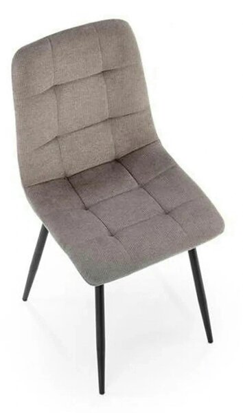 Scaun K560, gri/negru, stofa clasica/metal, 45x53x88 cm