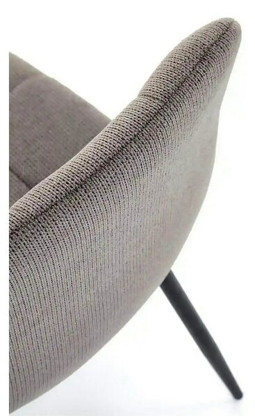 Scaun K560, gri/negru, stofa clasica/metal, 45x53x88 cm