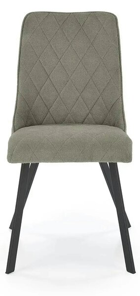 Scaun K561, verde/negru, stofa clasica/metal, 44x58x85 cm
