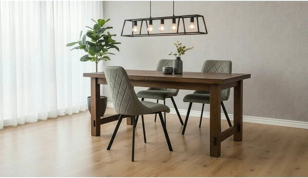 Scaun K561, verde/negru, stofa clasica/metal, 44x58x85 cm