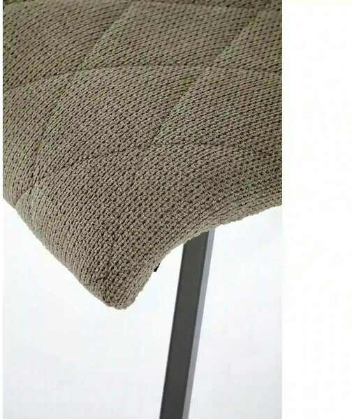 Scaun K561, verde/negru, stofa clasica/metal, 44x58x85 cm