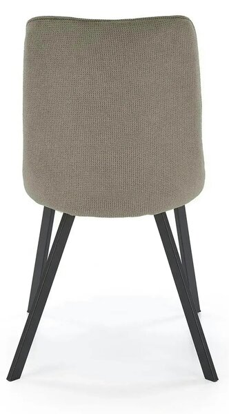 Scaun K561, verde/negru, stofa clasica/metal, 44x58x85 cm