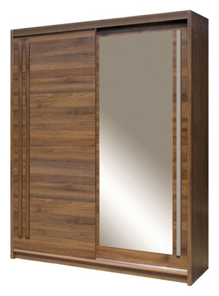 Dulap EFFECT, stejar columbia, PAL melaminat, cu 2 usi, 175x59x215 cm