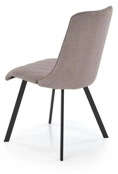 Scaun K561, gri/negru, stofa clasica/metal, 44x58x85 cm