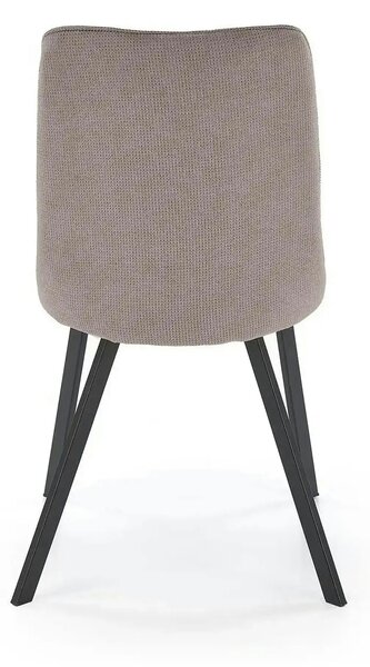 Scaun K561, gri/negru, stofa clasica/metal, 44x58x85 cm