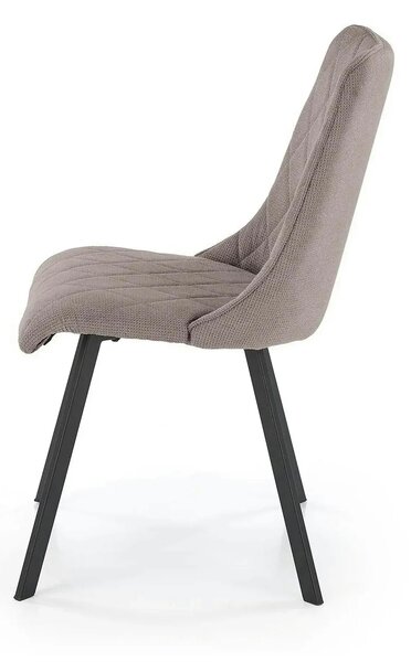 Scaun K561, gri/negru, stofa clasica/metal, 44x58x85 cm