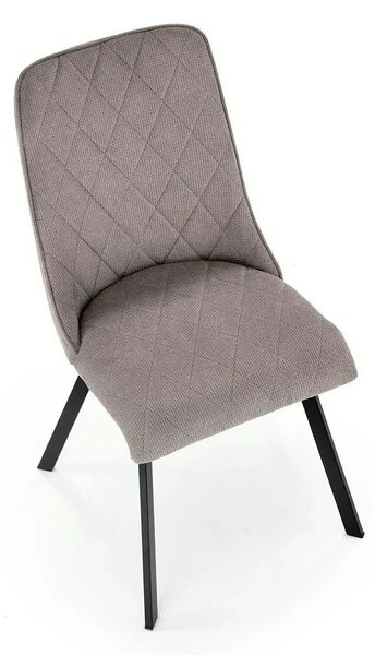 Scaun K561, gri/negru, stofa clasica/metal, 44x58x85 cm