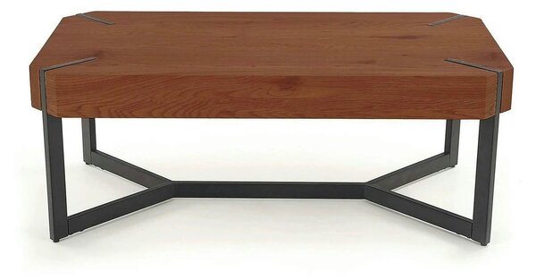 Masuta cafea LAVIDA, nuc/negru, 110x60x43 cm