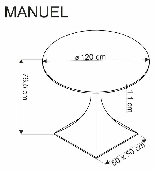 Set masa MANUEL cu 3 scaune K559