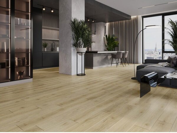 Mexen Charter Oak probă panouri vinilice SPC 6,5 mm, suport IXPE 1,5 mm, 4 V-Fuga, Stejar - F1022-S