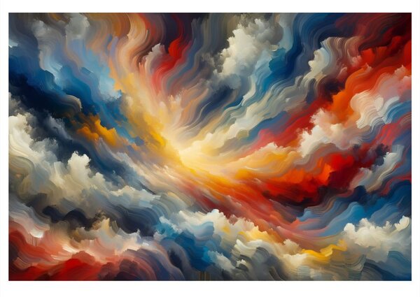 Tablou furtună abstractă
