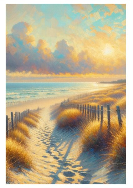 Tablou apus de soare la mare