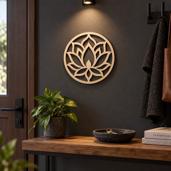 Mandala Lotus NOOT – Decorațiune de perete, Ø 24 cm