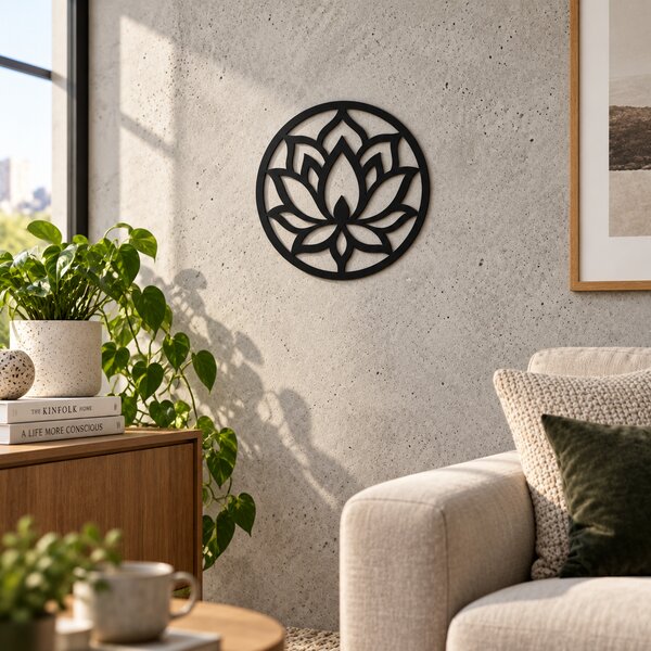 Mandala Lotus NOOT – Decorațiune de perete, Ø 24 cm