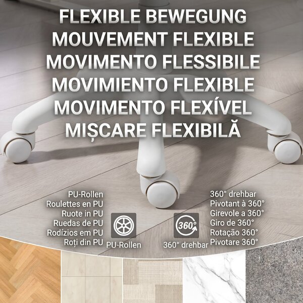 HOMCOM Scaun de Birou Ergonomic Rotativ din Material Tip Plasă Respirabil Fără Brațe, Înălțime Reglabilă, Roz | Aosom Romania