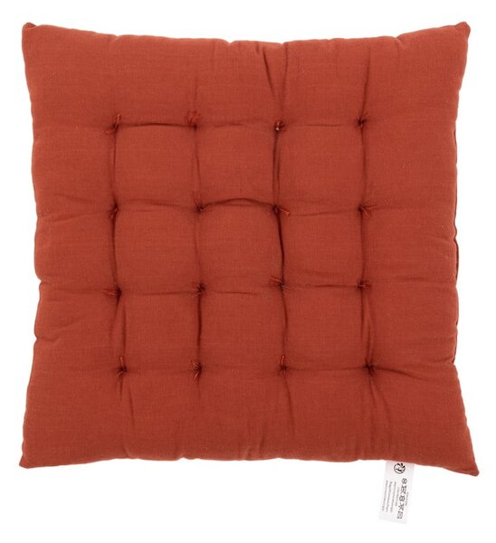 Pernă pentru scaun Tiseco Home Studio, 40 x 40 cm, maro-portocaliu