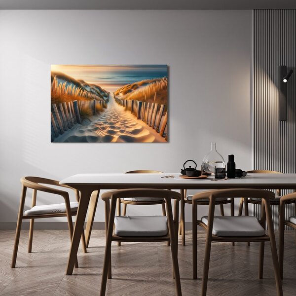 Tablou drum printre dune spre mare
