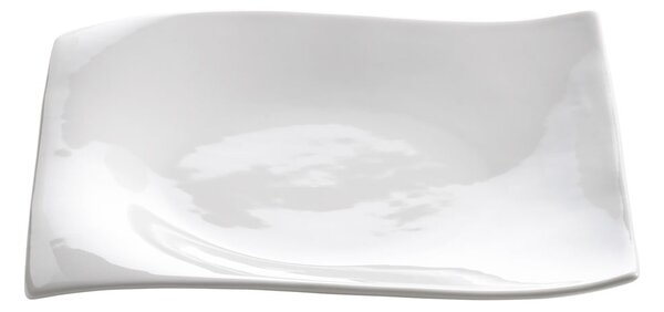Farfurie desert din porțelan Maxwell & Williams Motion, 20 x 20 cm, alb
