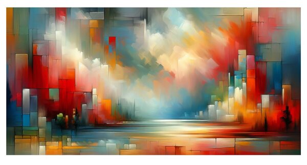 Tablou abstracție în culori