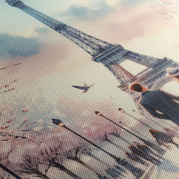 Tablou iubire sub Turnul Eiffel
