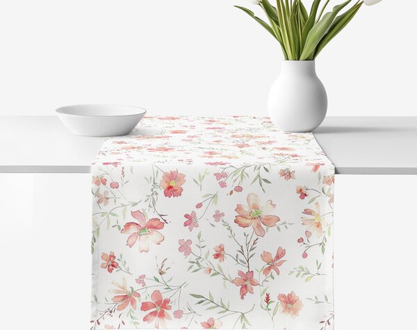 Goldea napron de masă decorativ valencia - flori de câmp 35x140 cm
