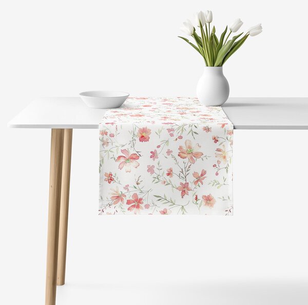 Goldea napron de masă decorativ valencia - flori de câmp 35x140 cm
