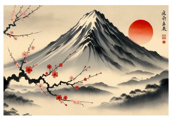 Tablou peisaj japonez