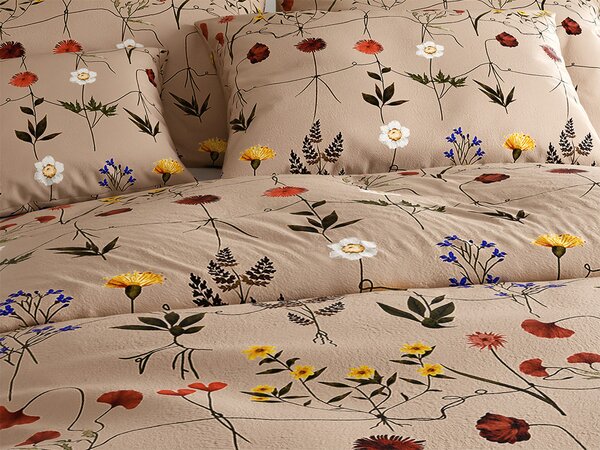 Lenjerie cocolino HERBAR bej Dimensiune lenjerie de pat: 70 x 90 cm | 140 x 220 cm