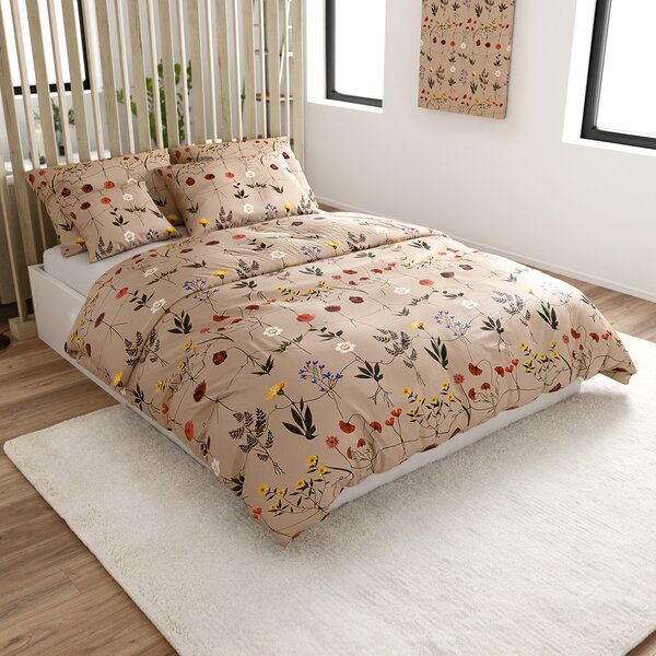 Lenjerie cocolino HERBAR bej Dimensiune lenjerie de pat: 70 x 90 cm | 140 x 220 cm