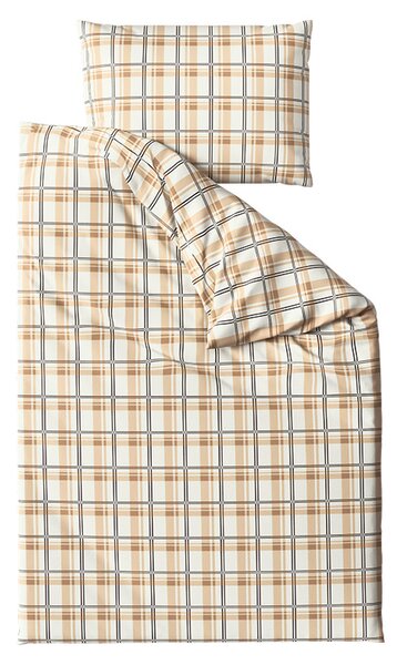 Lenjerie de pat microplush PLAID crem Dimensiunile lenjeriei: 2 buc 70 x 90 cm | 200 x 220 cm