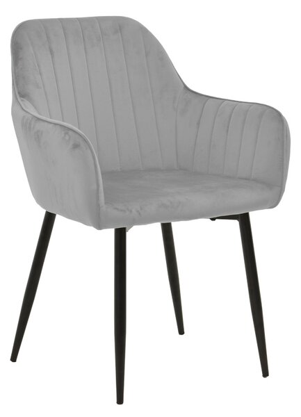 Scaun Bucatarie/Dining Noell XL Catifea Gri