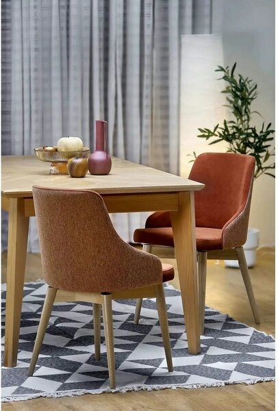 Masa extensibila EDMONDO, stejar, PAL laminat/furnir, 160/240x90x75 cm