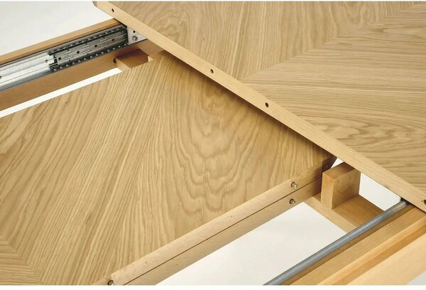 Masa extensibila EDMONDO, stejar, PAL laminat/furnir, 160/240x90x75 cm