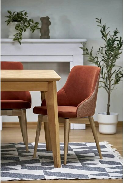 Masa extensibila EDMONDO, stejar, PAL laminat/furnir, 160/240x90x75 cm