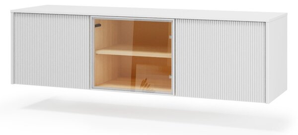 Comodă TV Mirbelo 108Stejar, Alb, 15x4x4cm