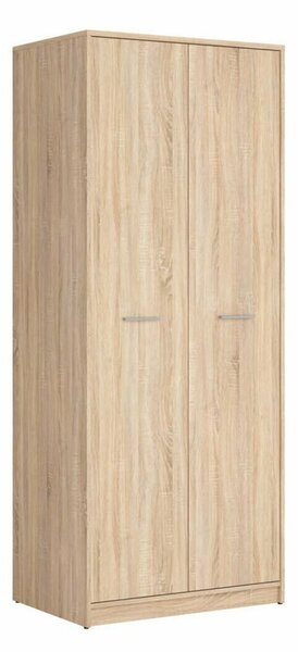 Dulap Novsore 120, Stejar Sonoma, 197x80x55cm, 55.35 kg, Uși dulap: Cu balamale, Numărul de rafturi: 1, Numărul de rafturi: 1