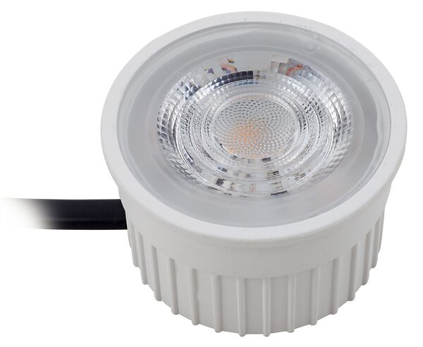 PRIOS Spot de încastrare în tavan Prios Fibur cu modul LED, bej, set 10 bucăți, reglabil, Bej, Camera de zi / sufragerie, Metal, Modern