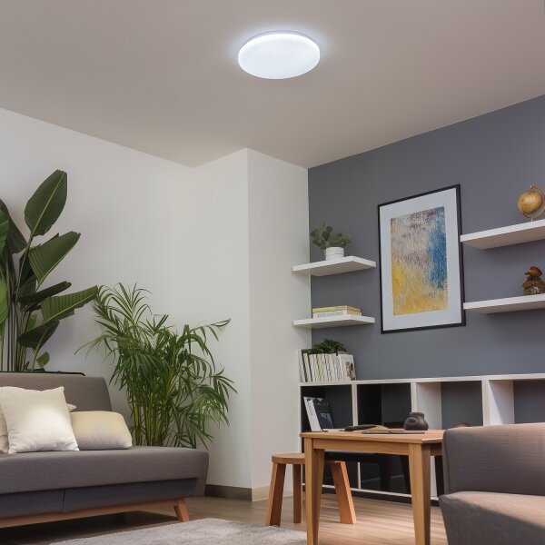 Brilagi - Corp de iluminat LED dimabil SMART STARS, 24W, 230V, Wi-Fi Tuya + telecomandă