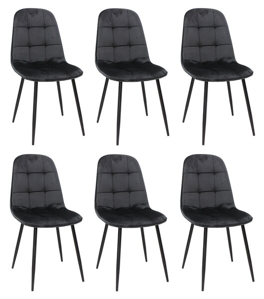 Set 6 Scaune Gya Negru