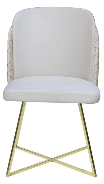 Scaun Alexa Crem Gold