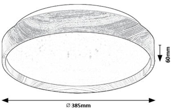 Plafonieră LED Rabalux 71144 LEANA LED/24W/230V 3000K d. 38 cm