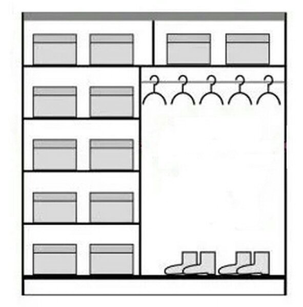 Dressing AVANTGARDE AV5-20, stejar artisan, PAL, cu 2 usi, 200x59x215