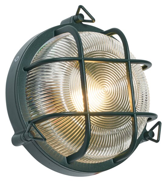 Lampă de exterior de perete și de plafon verde închis rotundă IP44 - Noutica