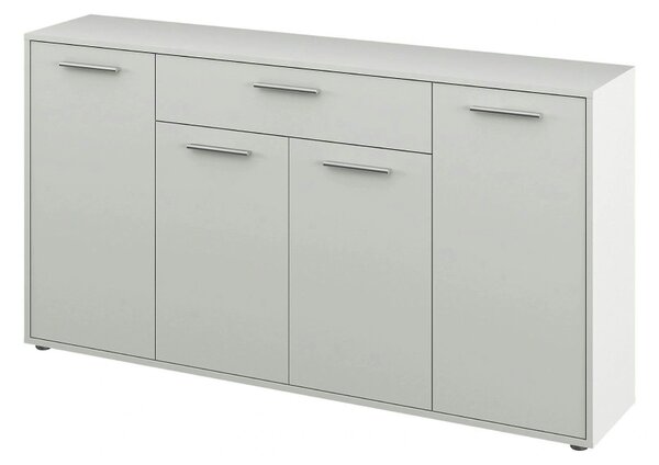 Comoda LUNIA, alb, 163x33x86 cm
