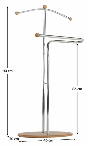 Stander haine ELO, crom/fag, metal, 46x30x110 cm