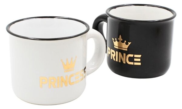 Set 2 Cești Espresso, Nekupto – “PRINCE & PRINCESS”, 2 x 80 ml